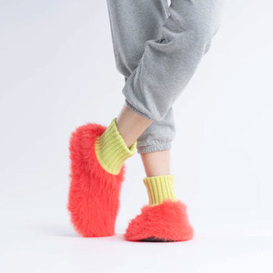 LEMAR [Verloop] Fur Knit Sock Slipper _VL0011 VERLOOP
