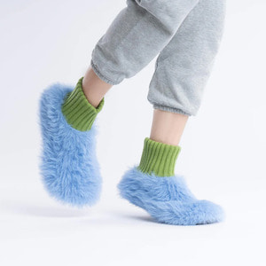 LEMAR [Verloop] Fur Knit Sock Slipper _VL0012 VERLOOP