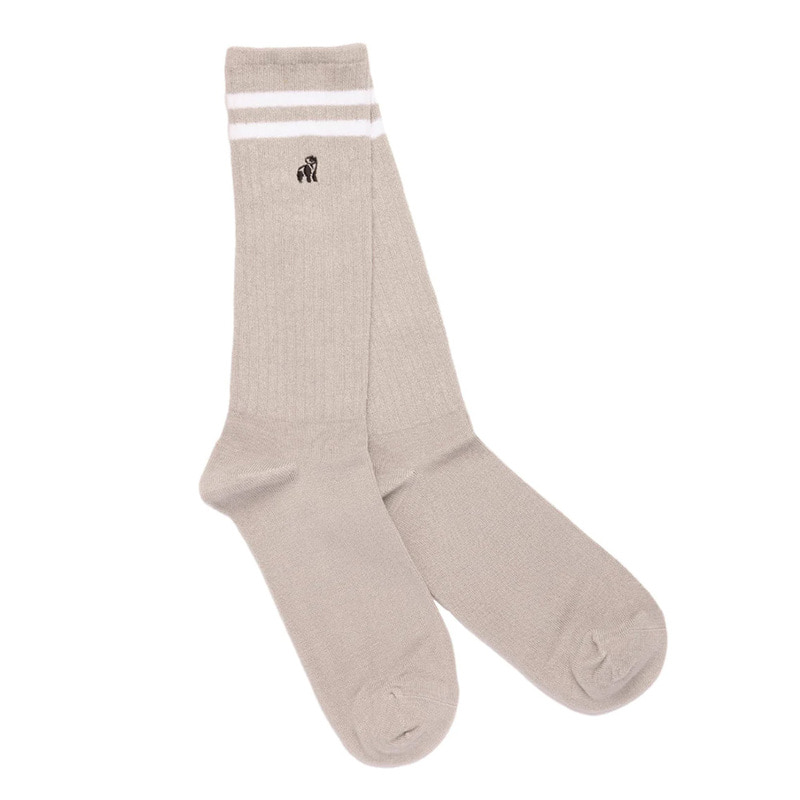 LEMAR [Swole Panda] Grey Athletic Socks_SP363 자체브랜드