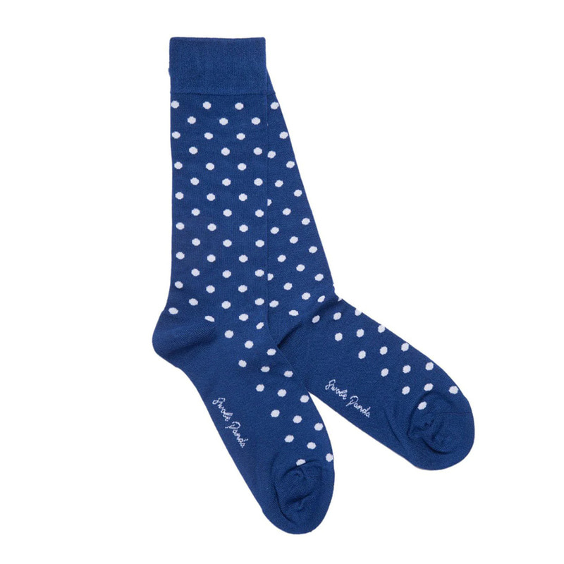 LEMAR [Swole Panda] Blue Dot Socks_SP311 자체브랜드
